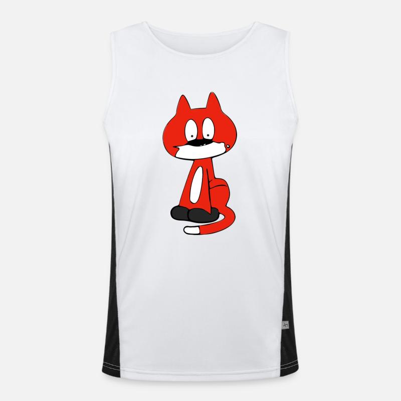 Herr Katze Funktionelles Kontrast-Tank Top für Männer 