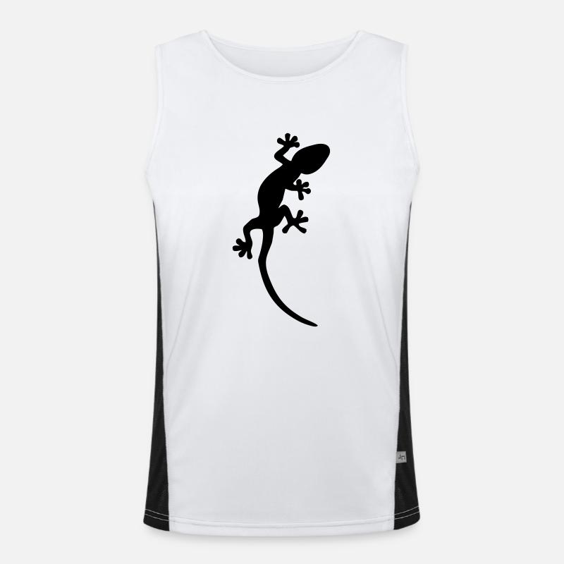 Eidechse Funktionelles Kontrast-Tank Top für Männer 