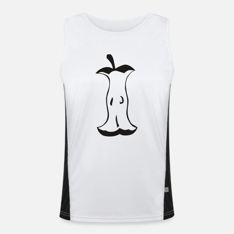 apfel Funktionelles Kontrast-Tank Top für Männer 