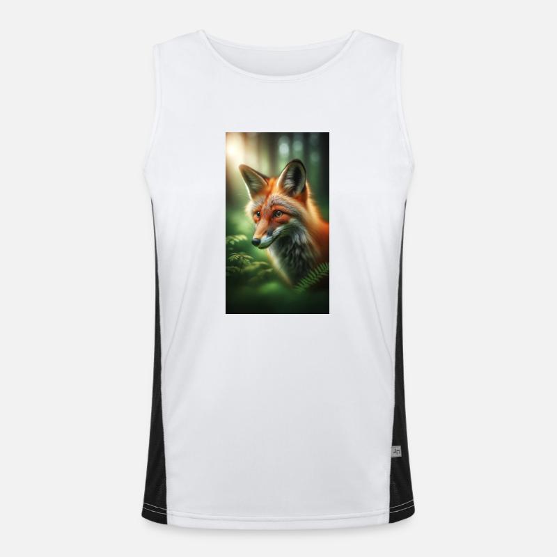 Fuchs Funktionelles Kontrast-Tank Top für Männer 