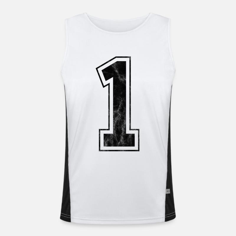 Nummer 1 Funktionelles Kontrast-Tank Top für Männer 