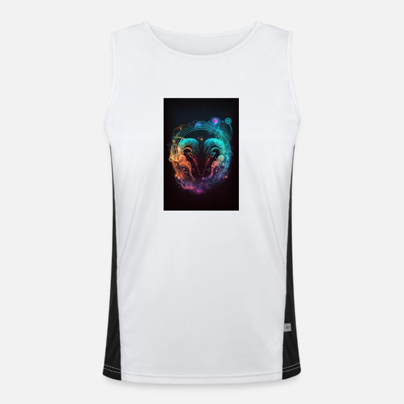Neon Aries Men's Functional Contrast Tank Top 