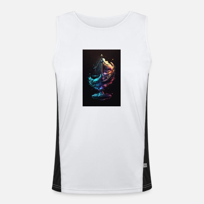 neon waage Funktionelles Kontrast-Tank Top für Männer 