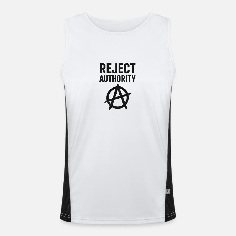 Reject Authority Funktionelles Kontrast-Tank Top für Männer 