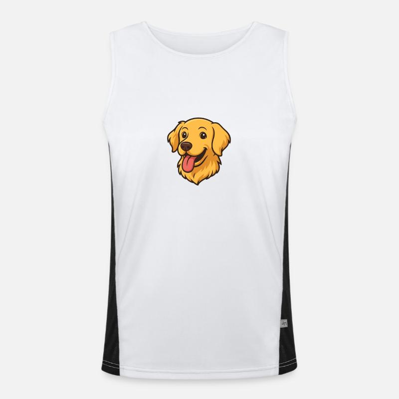 Dog Funktionelles Kontrast-Tank Top für Männer 