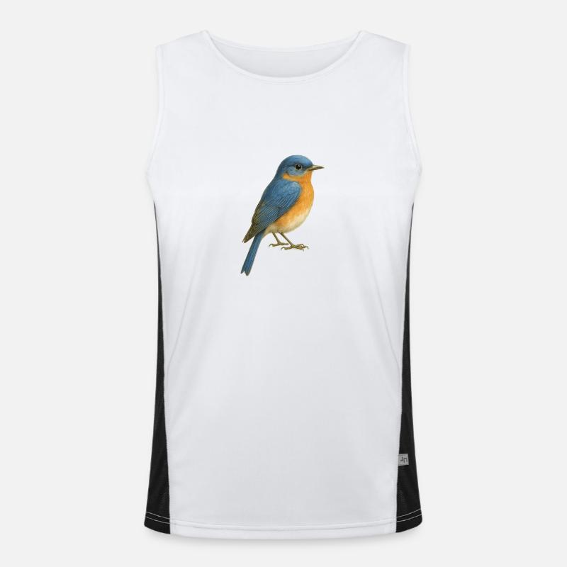 Bluebird – Farben der Freiheit Funktionelles Kontrast-Tank Top für Männer 