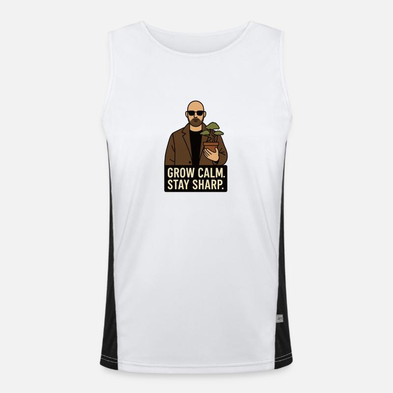 Plant Agent – Grow Calm. Stay Sharp. Men's Functional Contrast Tank Top 
