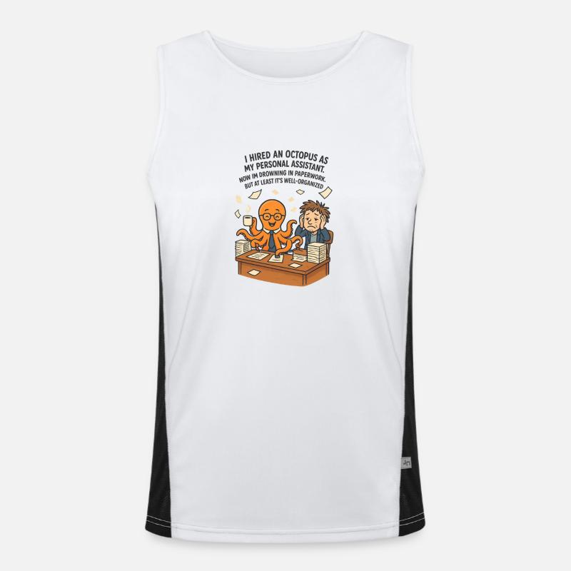 0008 Assistant Pieuvre Débardeur respirant contrasté Homme 