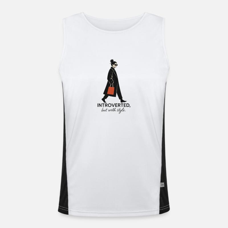 Introverted, but with style. Men's Functional Contrast Tank Top 