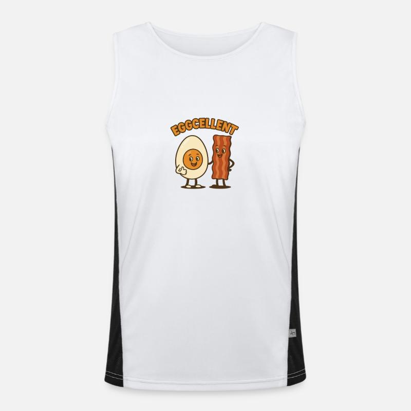 Eggcellent Funktionelles Kontrast-Tank Top für Männer 