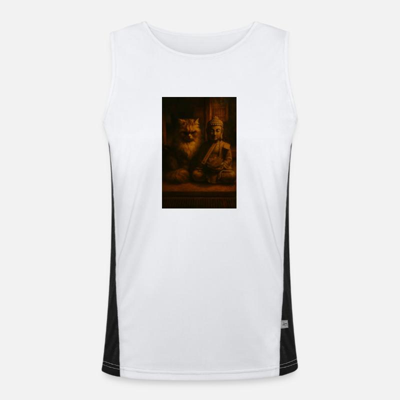 Chat Bouddha Débardeur respirant contrasté Homme 