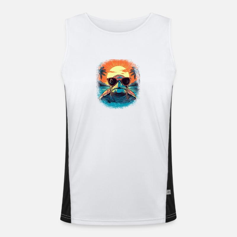 quote present idea gift fun birthday present idea Men's Functional Contrast Tank Top 