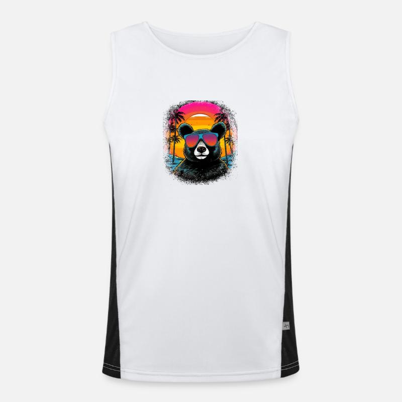 coati koala birthday present bday cool humor Funktionelles Kontrast-Tank Top für Männer 