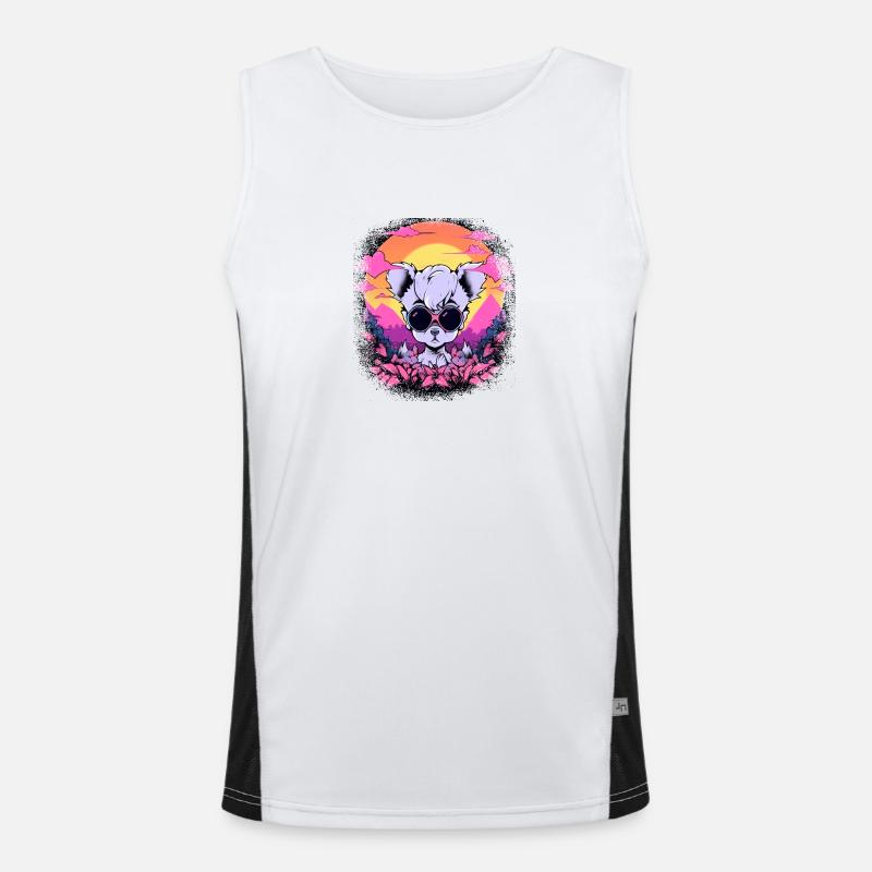 sayings zoo animal pun gift idea present idea geek Men's Functional Contrast Tank Top 