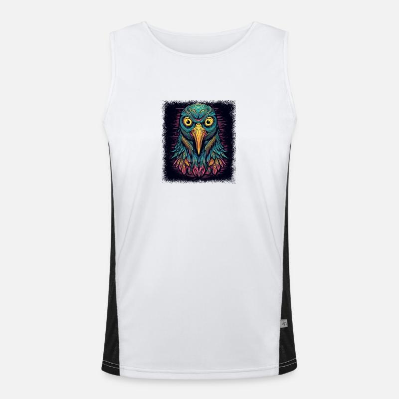 little penguin quote all designs fun emperor Funktionelles Kontrast-Tank Top für Männer 