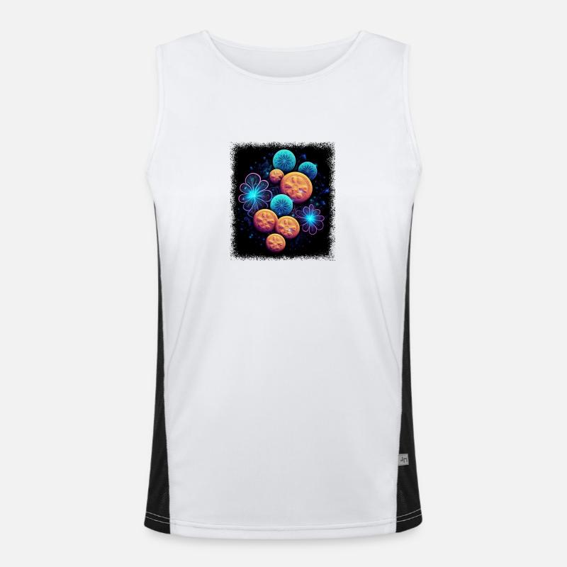 peace movement bday birthday present idea Funktionelles Kontrast-Tank Top für Männer 