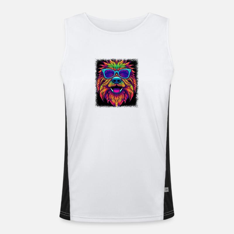 Gift Bday Animal Christmas Cool Present Controller Men's Functional Contrast Tank Top 