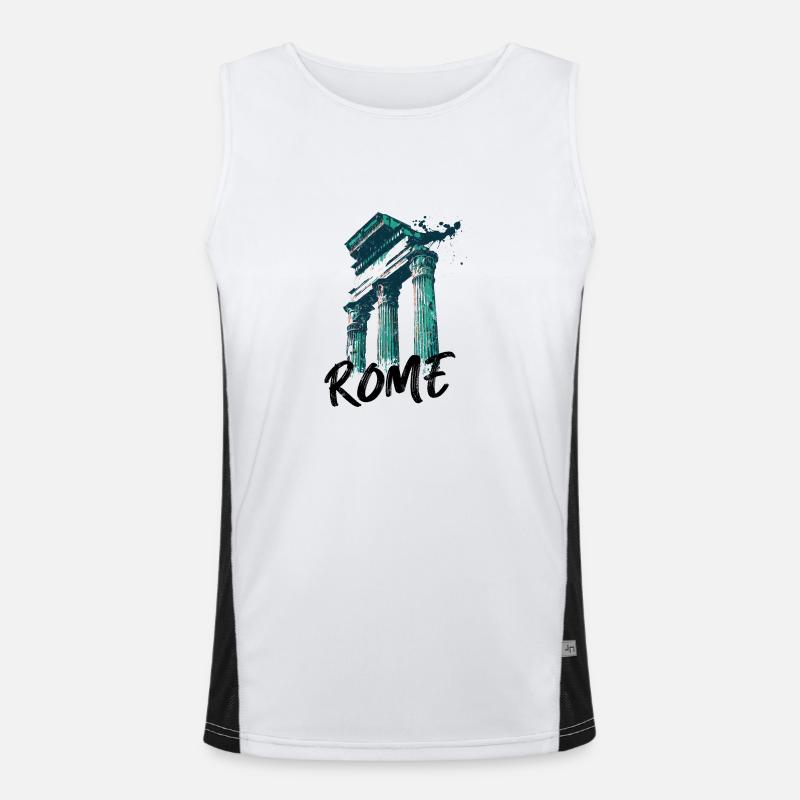 Rome, historic city Men's Functional Contrast Tank Top 