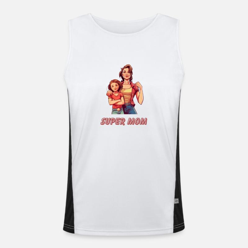 Super maman Débardeur respirant contrasté Homme 