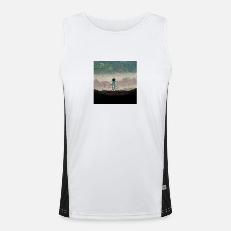 Lonely Voyager 045 Funktionelles Kontrast-Tank Top für Männer 
