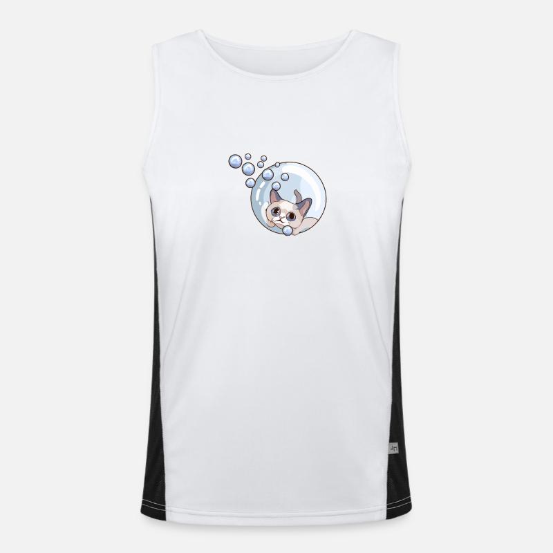 Savon Bubbles Chat Débardeur respirant contrasté Homme 