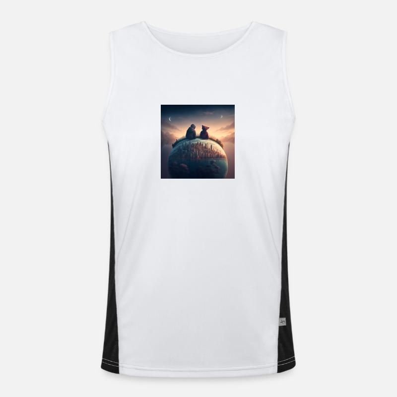 Parallel World Men's Functional Contrast Tank Top 