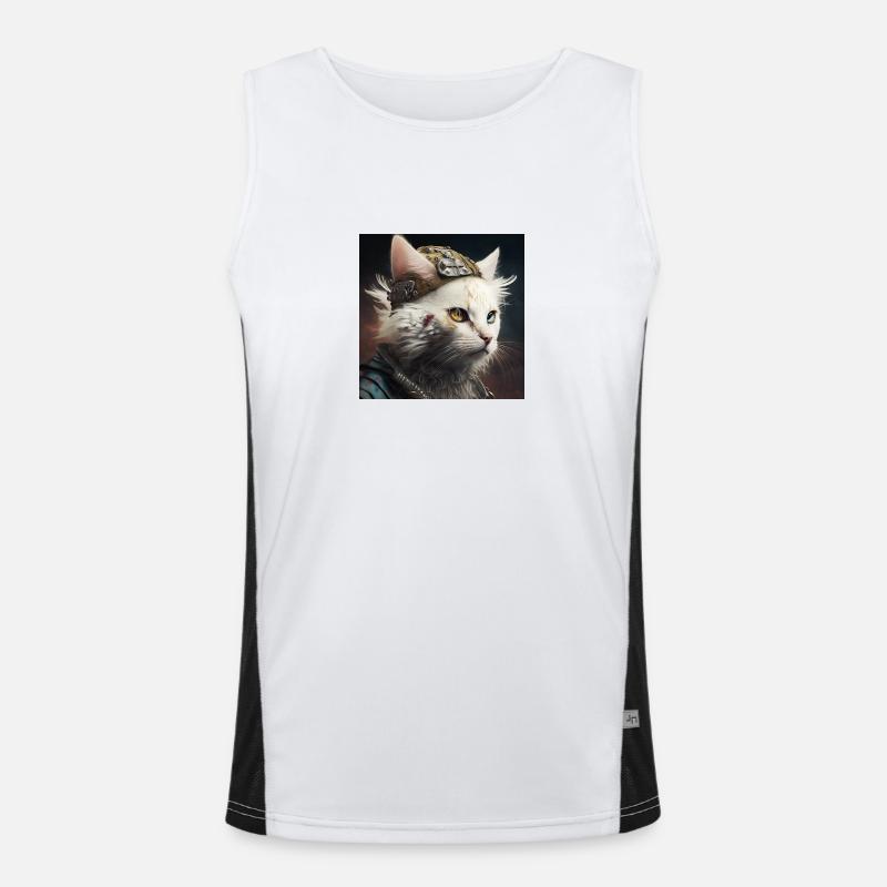 Odin's cat Men's Functional Contrast Tank Top 