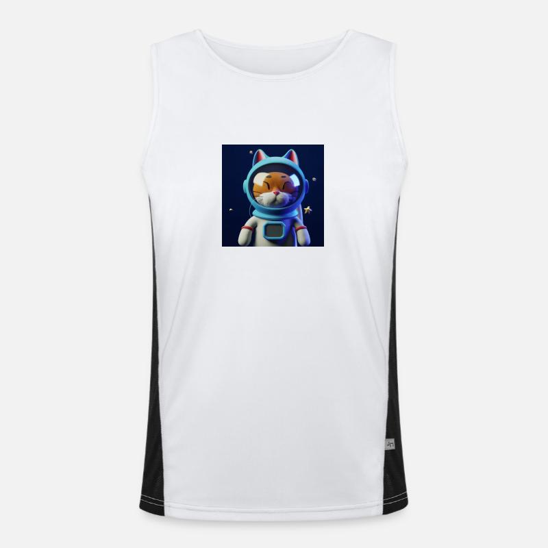 Chastronaut Funktionelles Kontrast-Tank Top für Männer 