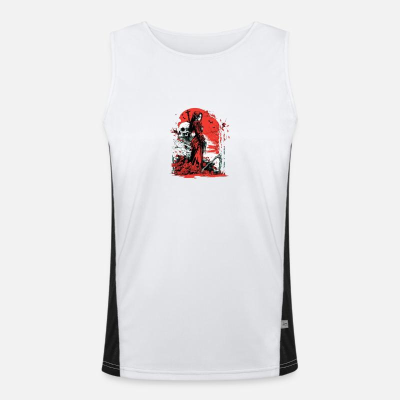 Red Witch Men's Functional Contrast Tank Top 