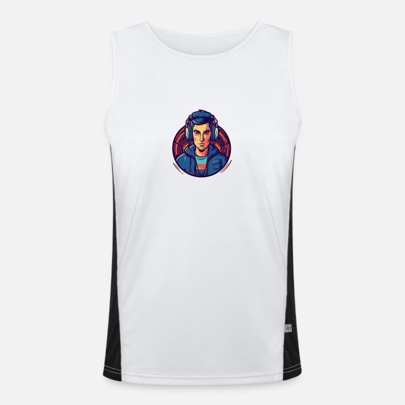 DJ Niceguy Men's Functional Contrast Tank Top 
