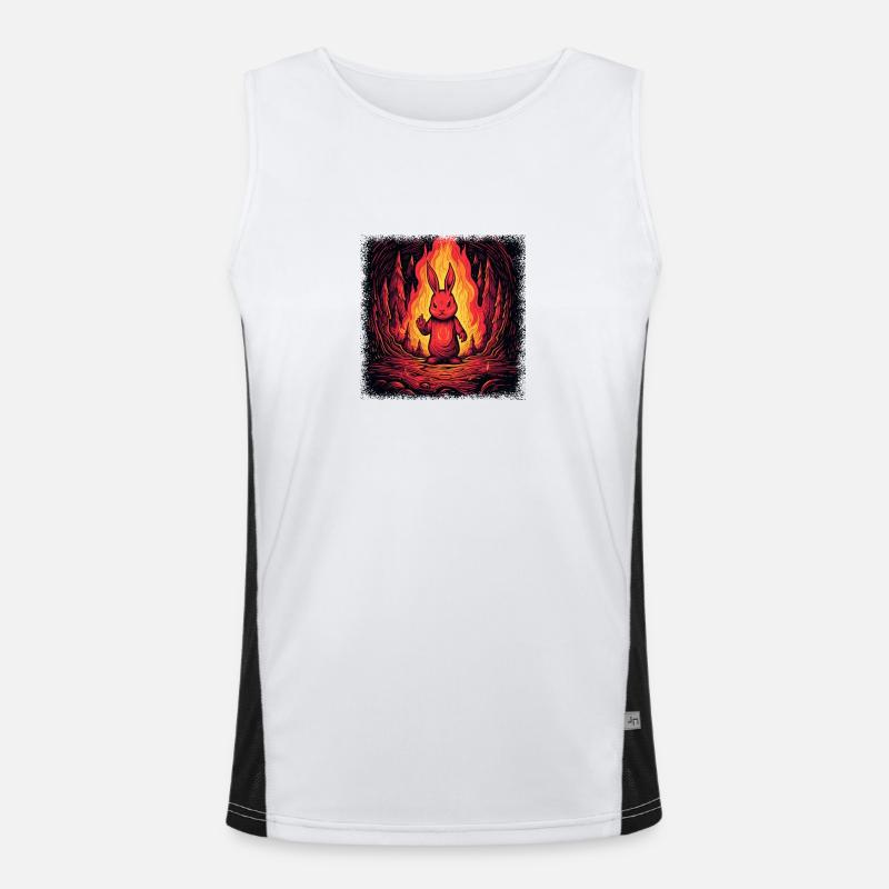 statement awesome jokes happy easter birthday Funktionelles Kontrast-Tank Top für Männer 