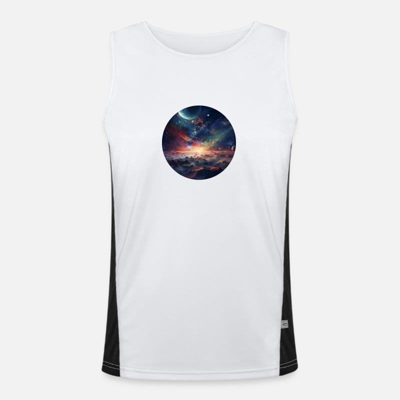 Galaxy Magic - Infinite Distance Men's Functional Contrast Tank Top 