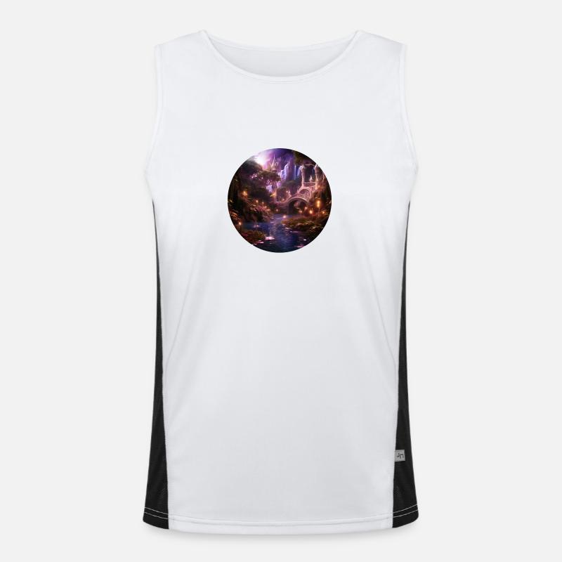 Magical Star Men's Functional Contrast Tank Top 