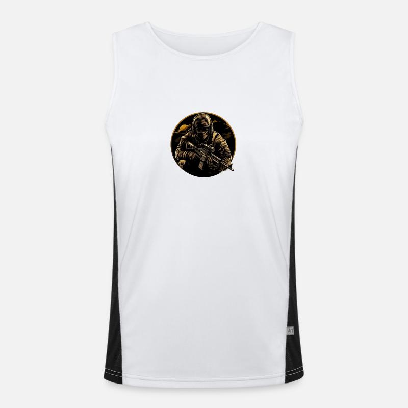 Special Forces Soldier Soldat Logo Men's Functional Contrast Tank Top 