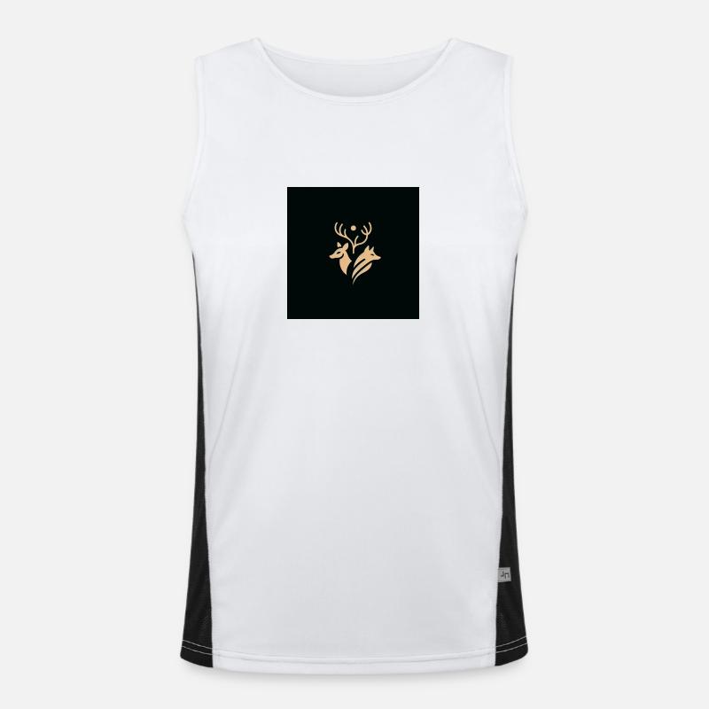 Harmony in Wilderness Funktionelles Kontrast-Tank Top für Männer 