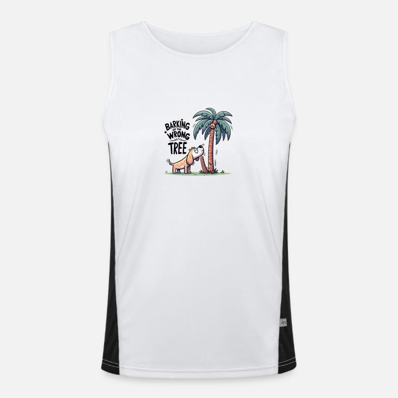 Barking Up The Wrong Tree Men's Functional Contrast Tank Top 