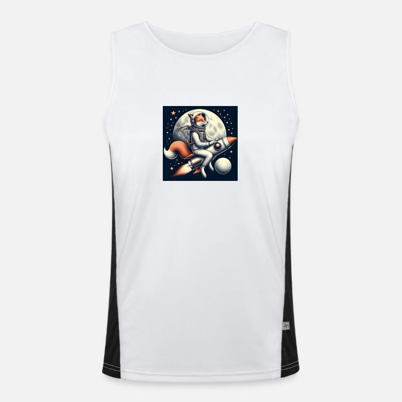 Rocket Fox Men's Functional Contrast Tank Top 