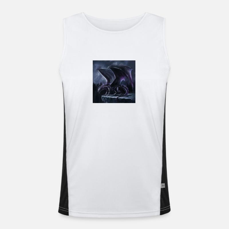 Shadow dragon Funktionelles Kontrast-Tank Top für Männer 
