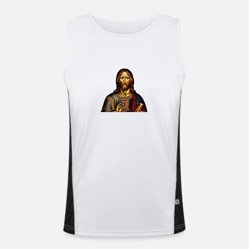 Jesus Men's Functional Contrast Tank Top 