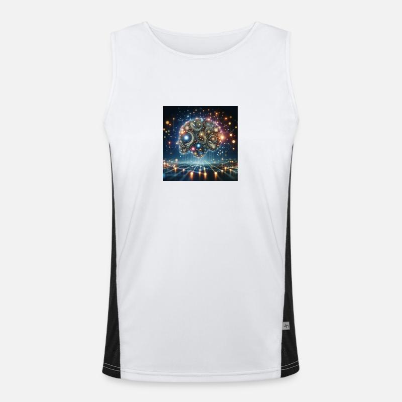 group1 1 Funktionelles Kontrast-Tank Top für Männer 
