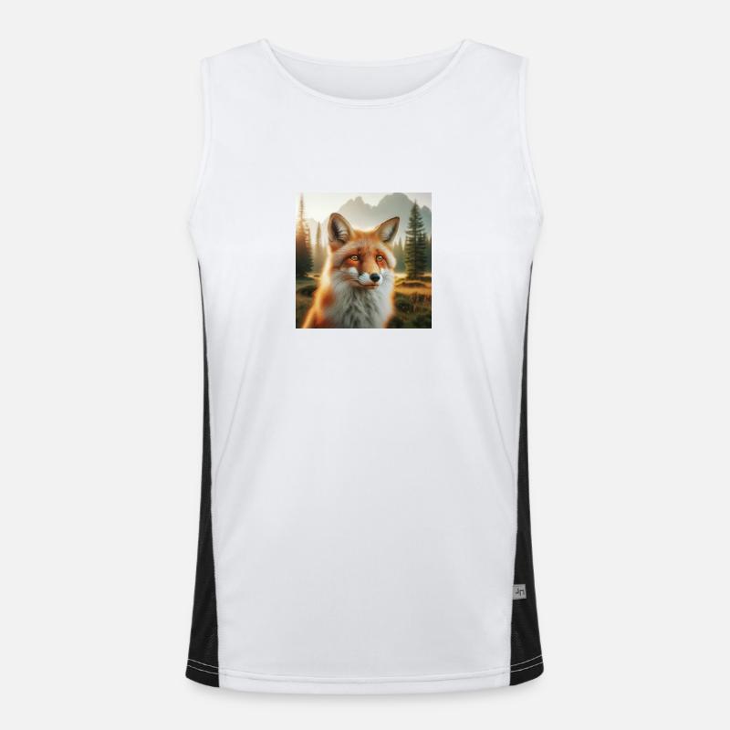 Fuchs Funktionelles Kontrast-Tank Top für Männer 