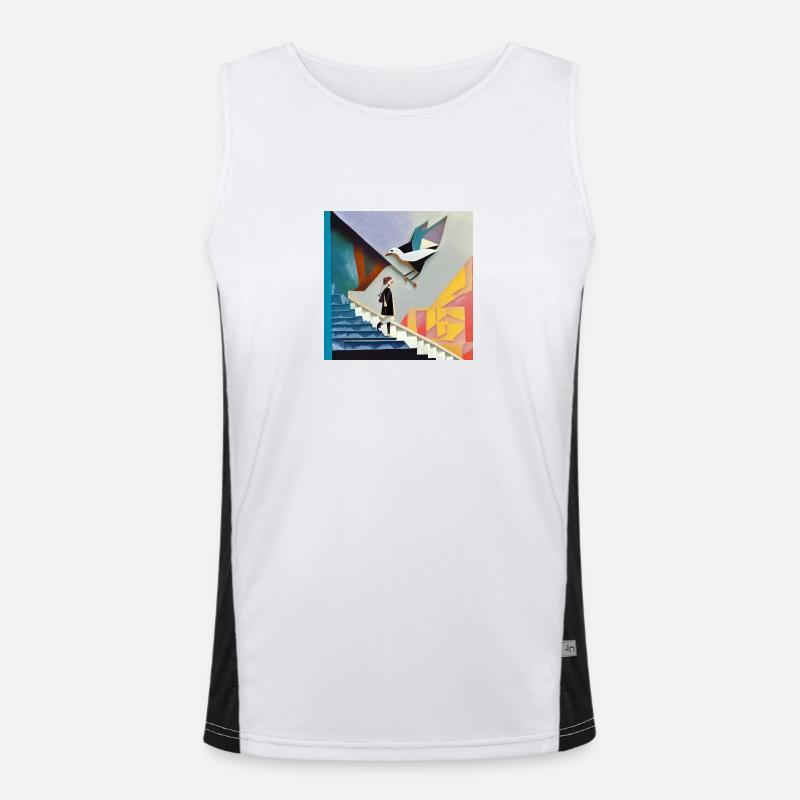 Passing by Men's Functional Contrast Tank Top 