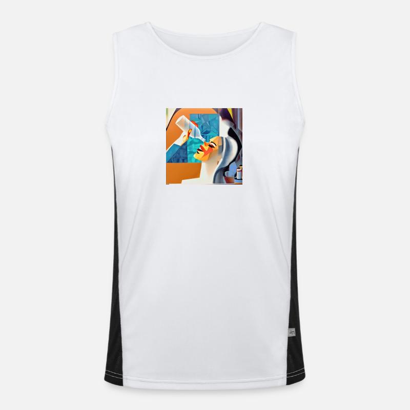 Déjà vide ? Débardeur respirant contrasté Homme 