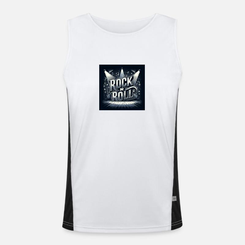 Rock'n'Roll Funktionelles Kontrast-Tank Top für Männer 