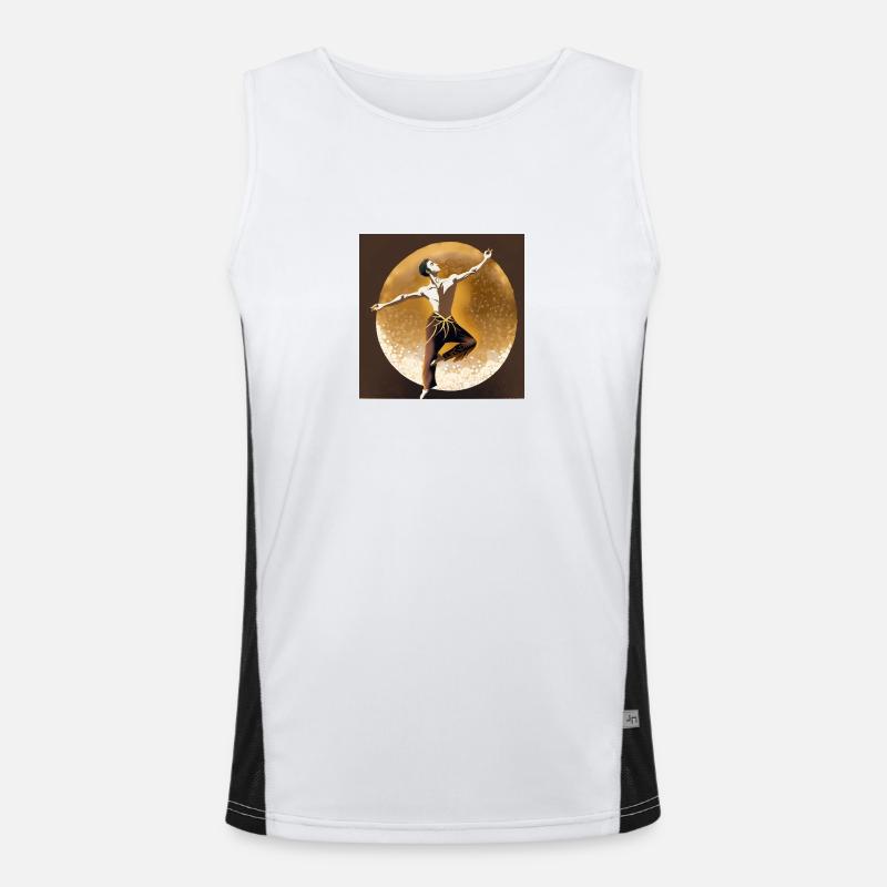 Unendlichkeit Funktionelles Kontrast-Tank Top für Männer 