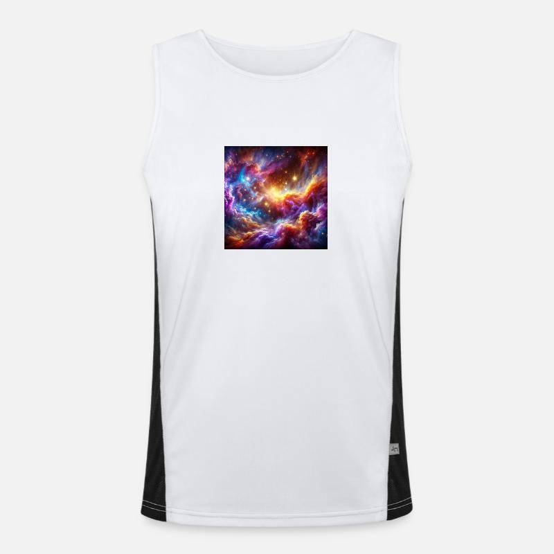 Nebula Art Men's Functional Contrast Tank Top 