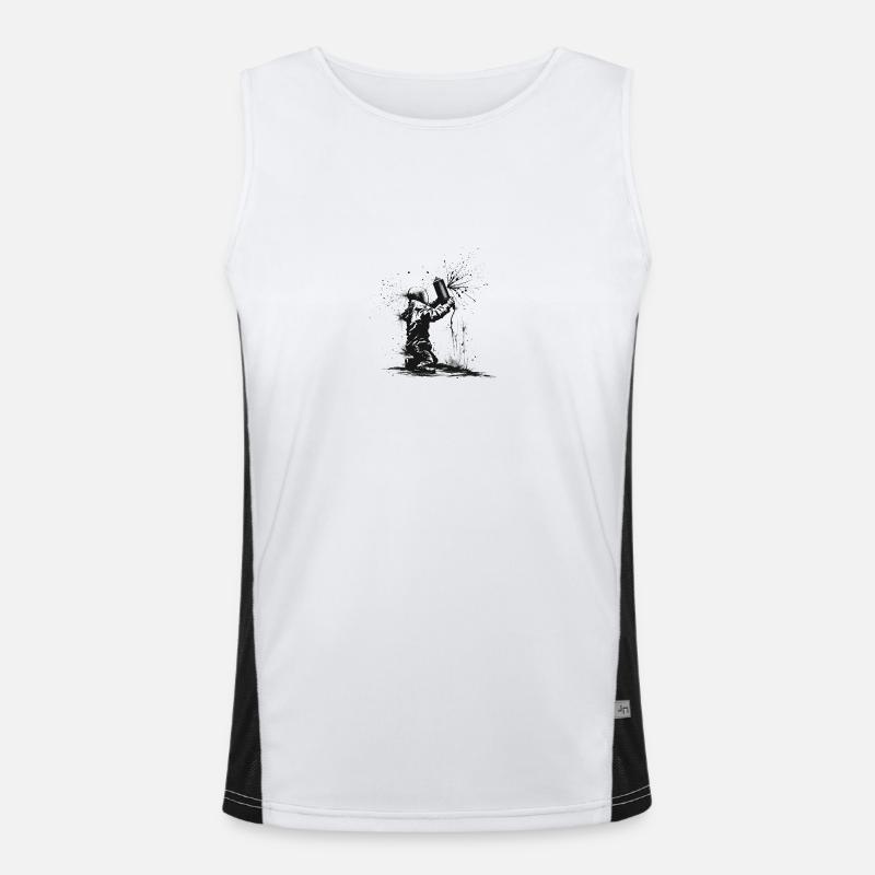 Kunst Funktionelles Kontrast-Tank Top für Männer 