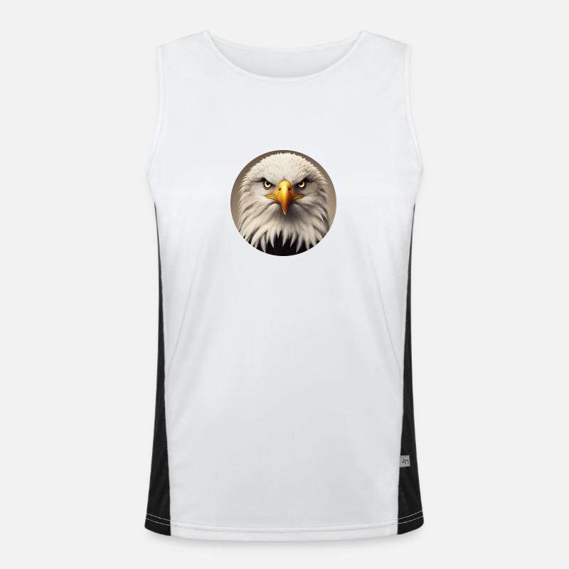 Bald eagle Men's Functional Contrast Tank Top 