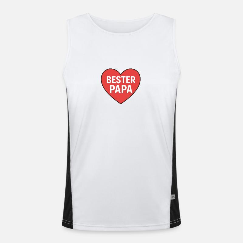 BESTER PAPA Funktionelles Kontrast-Tank Top für Männer 