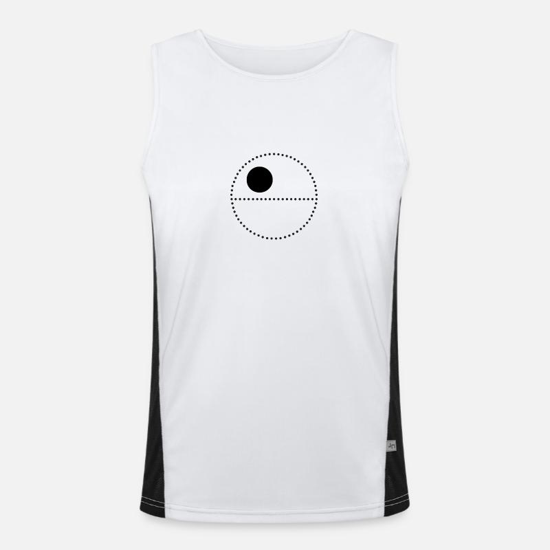 Todesstern Funktionelles Kontrast-Tank Top für Männer 